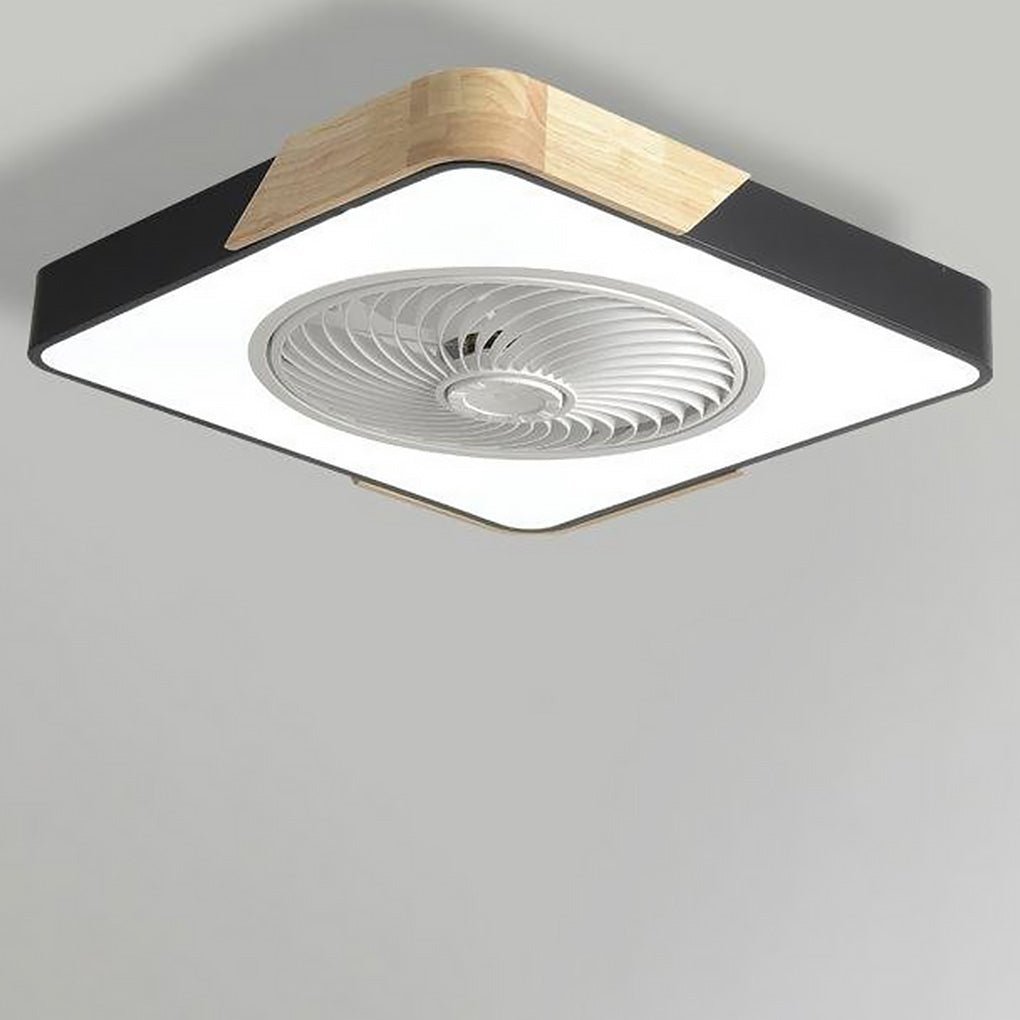 Bladloze Ventilator Led Plafondlamp Wit Met Bediening