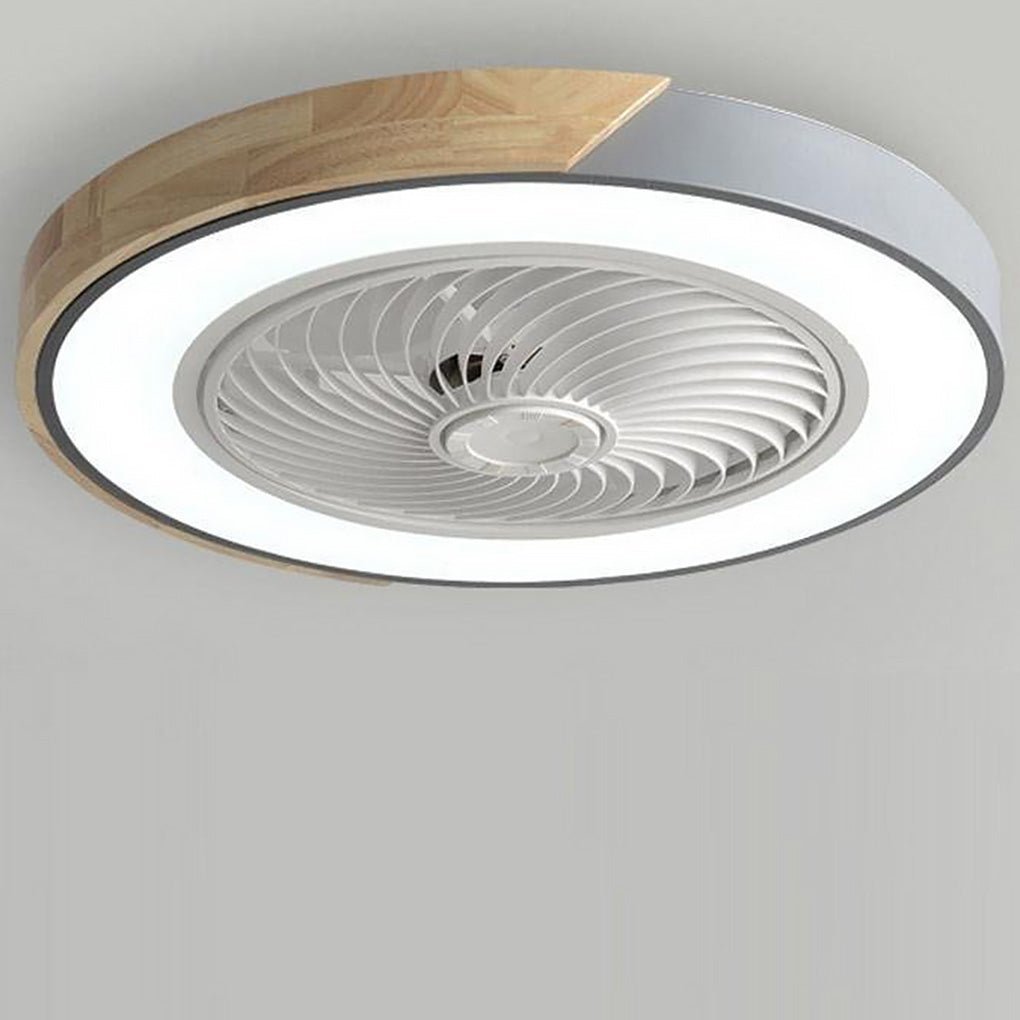 Bladloze Ventilator Led Plafondlamp Wit Met Bediening