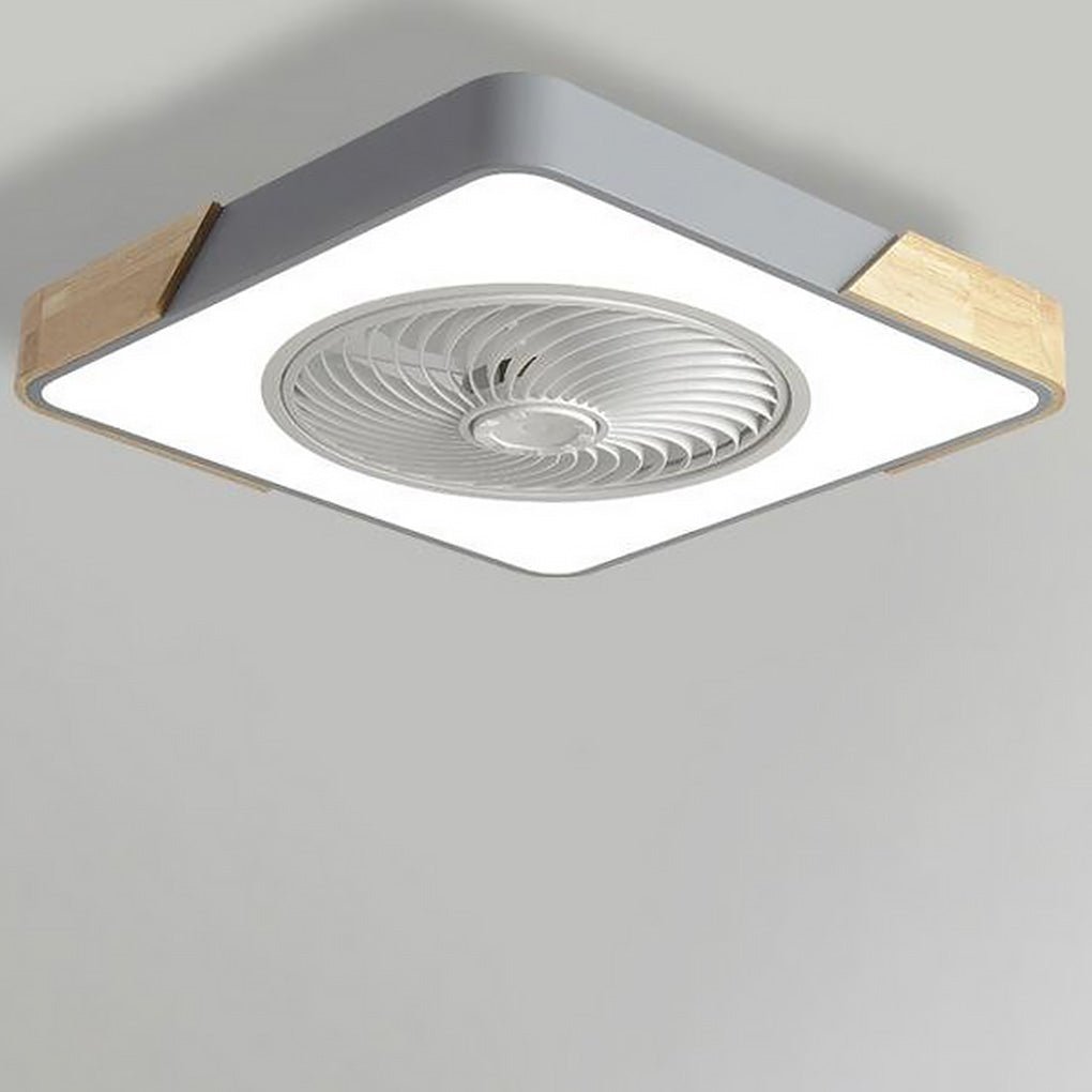 Bladloze Ventilator Led Plafondlamp Wit Met Bediening