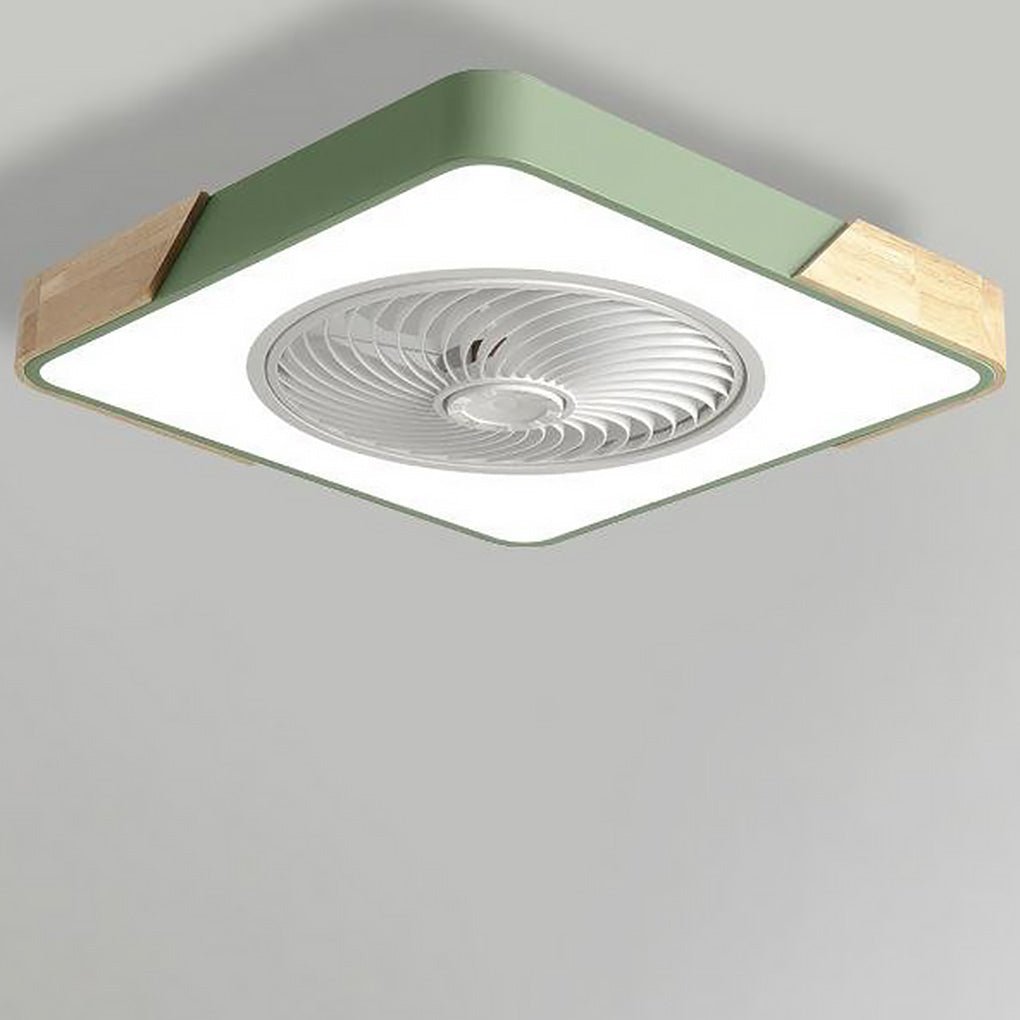 Bladloze Ventilator Led Plafondlamp Wit Met Bediening