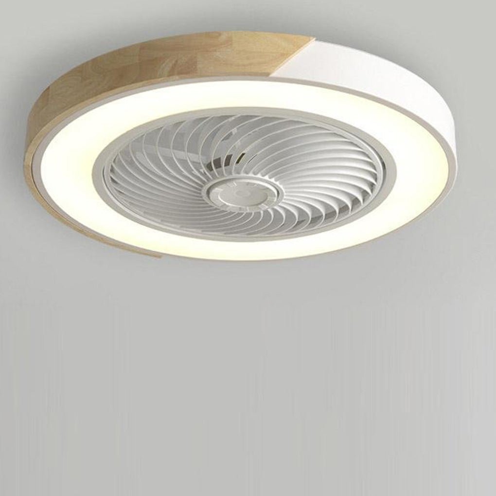 Bladloze Ventilator Led Plafondlamp Wit Met Bediening