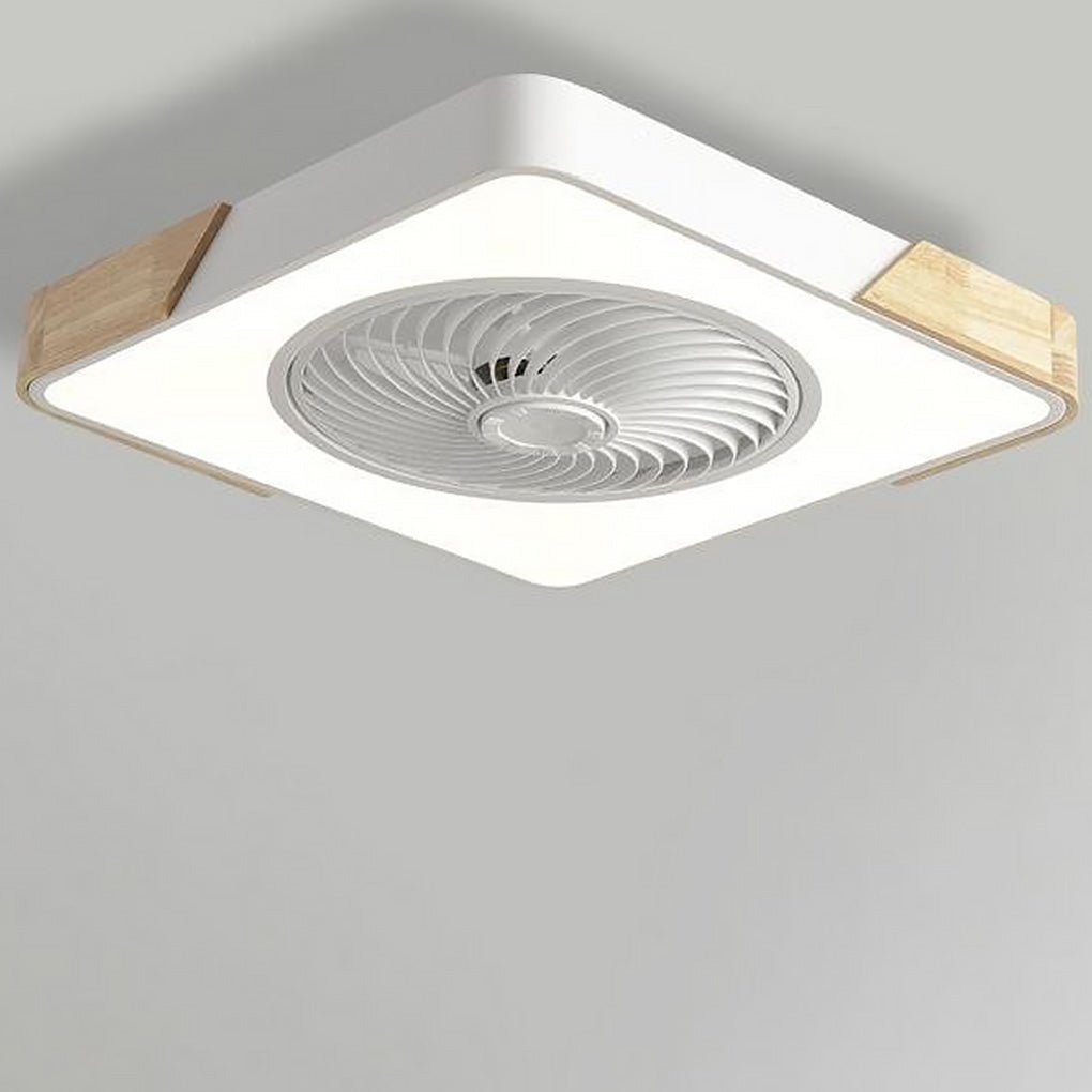 Bladloze Ventilator Led Plafondlamp Wit Met Bediening