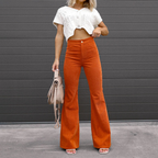Rihanna | Curve-fit uitlopende broek 1