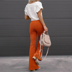 Rihanna | Curve-fit uitlopende broek 2
