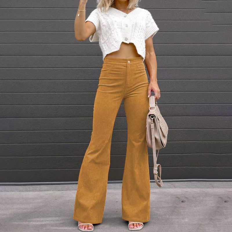 Rihanna | Curve-fit uitlopende broek 3
