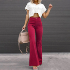 Rihanna | Curve-fit uitlopende broek 5