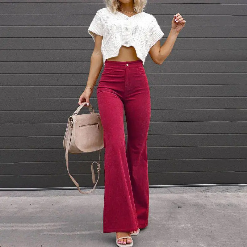 Rihanna | Curve-fit uitlopende broek 5