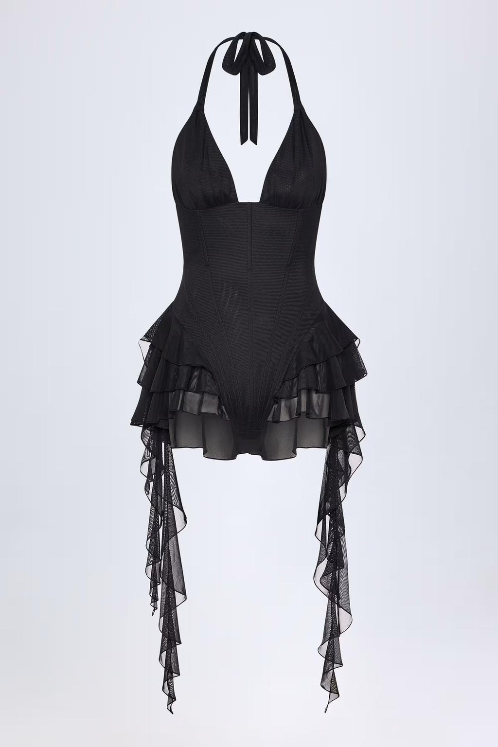 Ruffle Mesh Halterneck Bodysuit 4