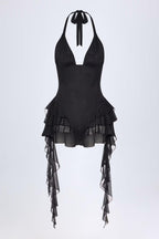 Ruffle Mesh Halterneck Bodysuit 4