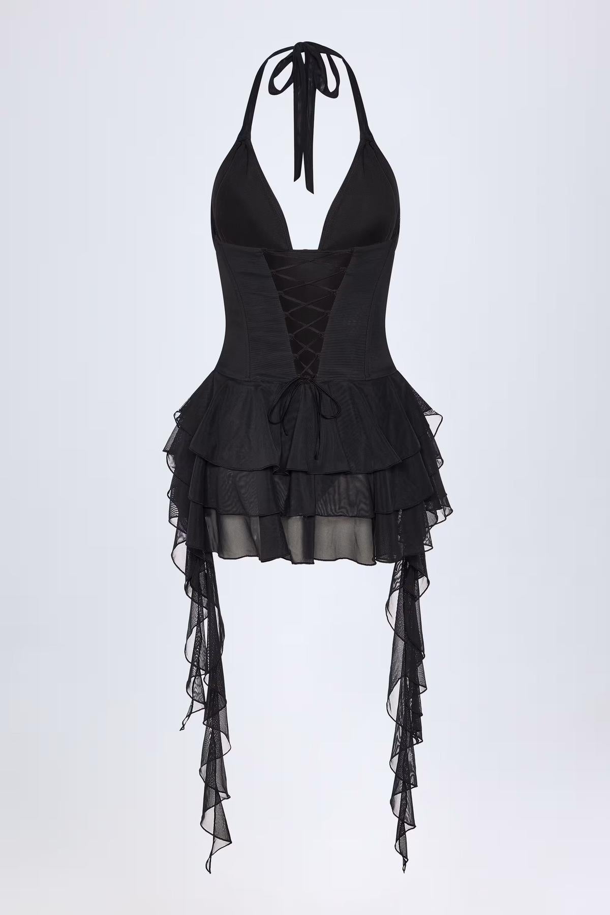 Ruffle Mesh Halterneck Bodysuit 5
