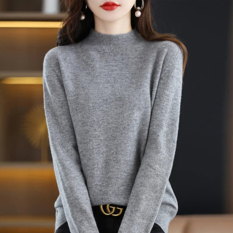 Sarah: Dames 100% Pure Wol Cashmere Trui voor de winter en herfst