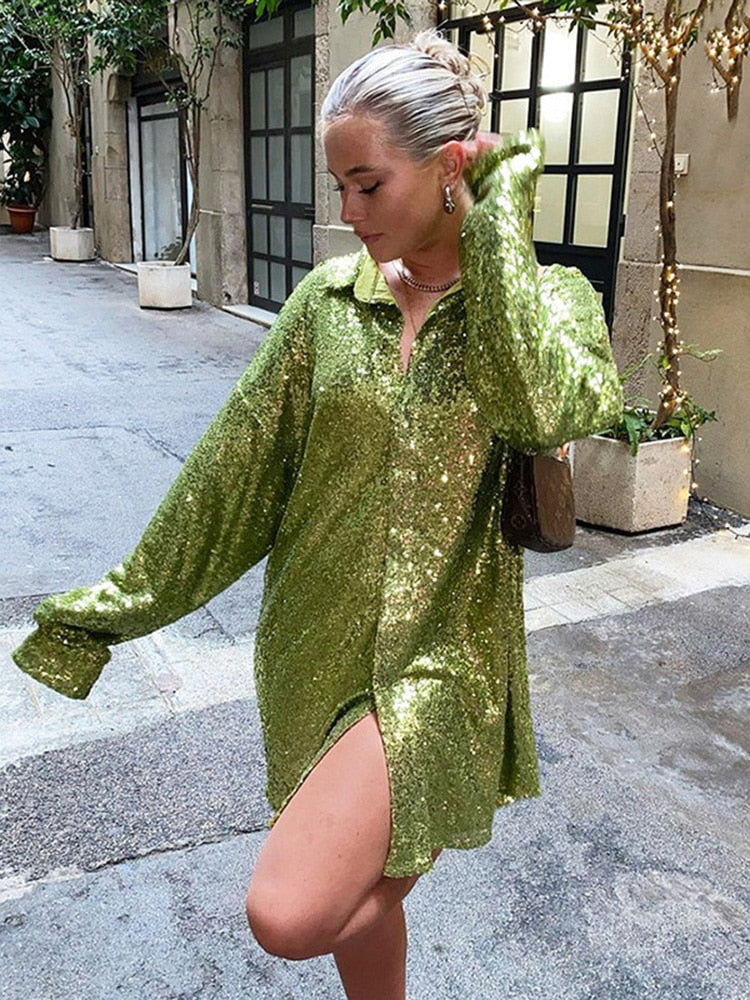 Carello - Oversized Glitter Blouse Voor Dames