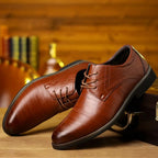 Heren Leren Oxford Schoenen Met Formele Brogue Details