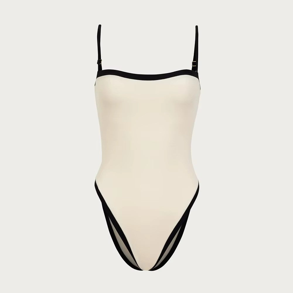 Bandeau Badpak Voor Dames Met Verstelbare Bandjes In Trendy Ontwerp Voor Strand En Zwembad