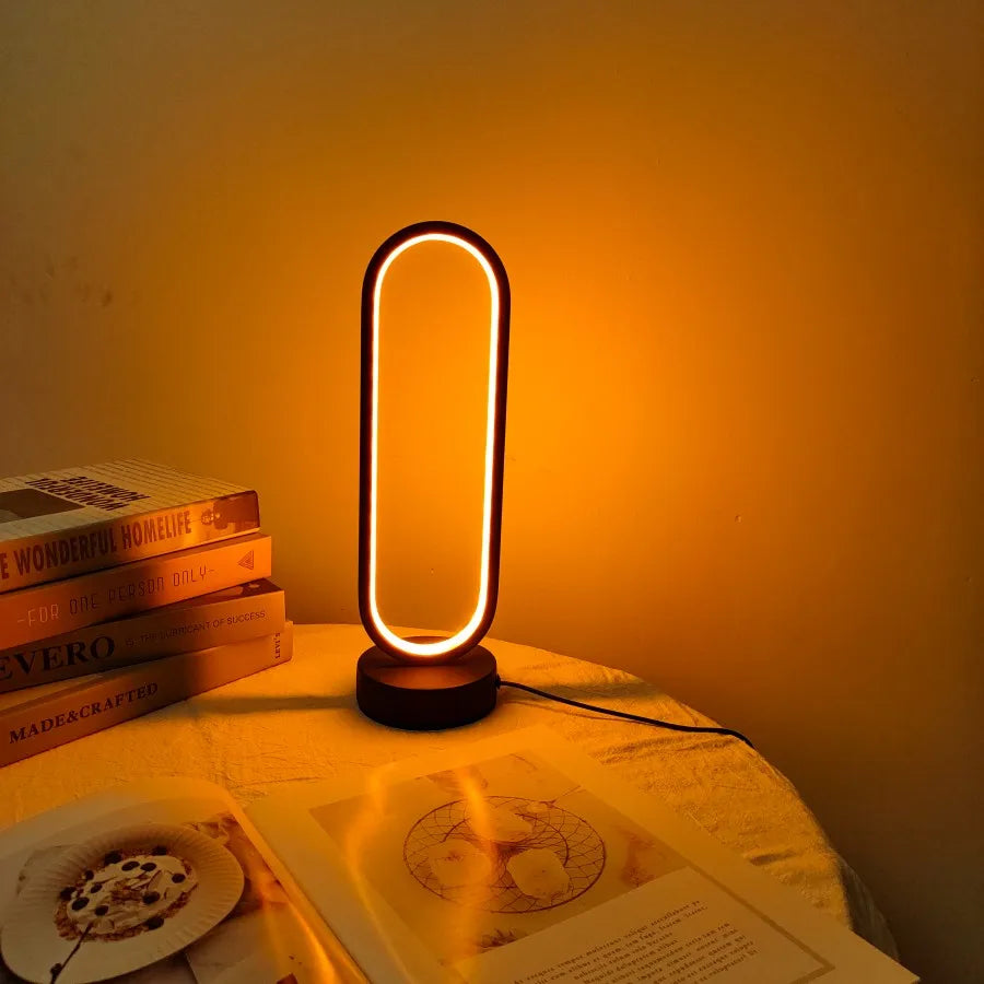 Ringlamp met Driekleurige Dimming – LED Nachtlicht voor Slaapkamer en Woonkamer, Eenvoudig te Installeren, 30 cm Diameter-4