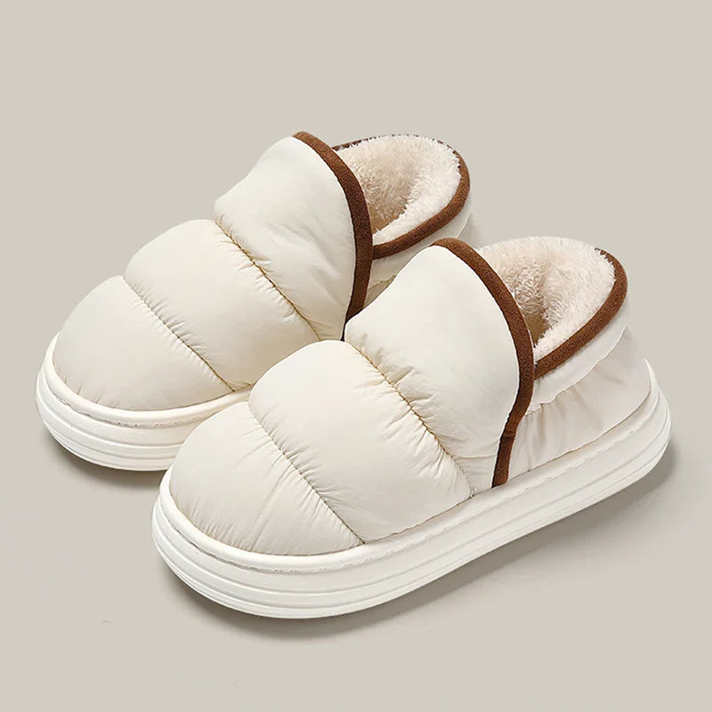 Leyla - Winter Pluche Sneeuwlaarzen voor Dames | Dikke platform enkelwarmers