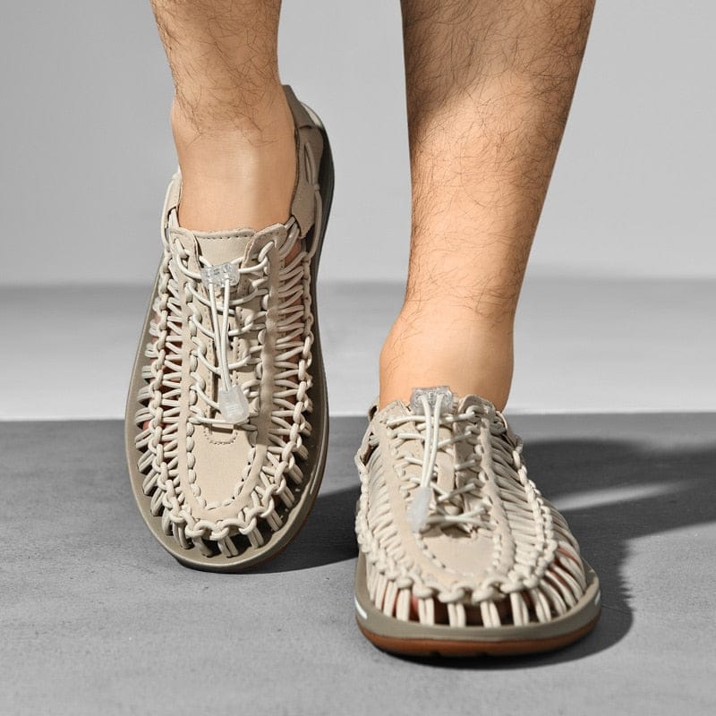 Sandalen Open Teen Geweven Bovenwerk Verstelbare Pasvorm