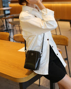 Retro leren crossbodytas™ | Stijlvolle schoudertas