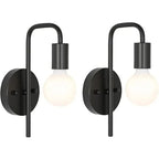 Noordse Wandlamp Goud en Zwart - Retro Muurlamp voor Binnen, Stijlvolle Wandverlichting voor Woonkamer en Slaapkamer-5