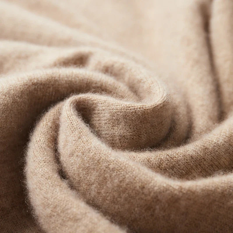 Micheal: Hoodie Sweater - 100% Merino Wol uit Australië: Gebreide Sweatshirt voor Herfst Winter