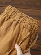 Heren Flared Broek Katoen - Relaxed Fit Pantalon voor Casual Stijl 2