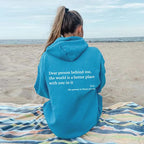 Hoodie Lieve persoon achter mij Unisex Met Tekst Kleur Wit