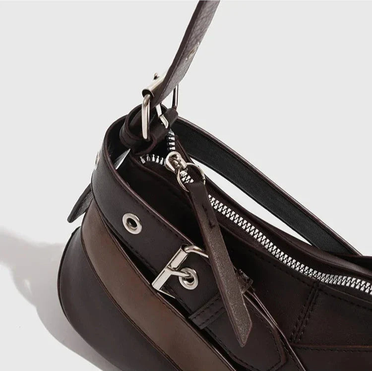 Kylie Buckle-Strap Schoudertas
