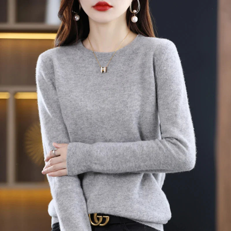 Maren: 100% pure wollen cashmere trui voor de winter en herfst