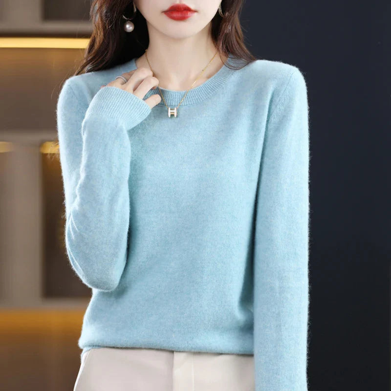 Claire: Dames 100% Pure Wol Cashmere Trui