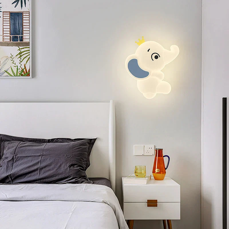 ElephantGlow LED Wandlamp – Olifantvorm met Instelbare Verlichting voor Kinderkamer