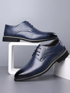 Heren Leren Oxford Schoenen Met Formele Brogue Details