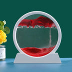 3D Bewegend Zand Kunst Foto Zandloper Drijfzand Ambachtelijk Stromend Zand