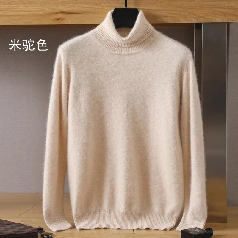 Japanse brei - Heren 100% Kasjmier - pure kasjmier fluwelen trui