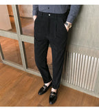 Heren Classic Geplooide Corduroy Broek Voor Comfortabele Stijl En Warmte In De Koude Seizoenen