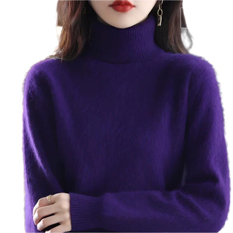 Sinead: Japanse gebreide 100% kasjmier coltrui voor vrouwen: herfst- en wintermust-have