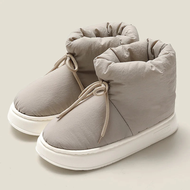 Leyla - Winter Pluche Sneeuwlaarzen voor Dames | Dikke platform enkelwarmers