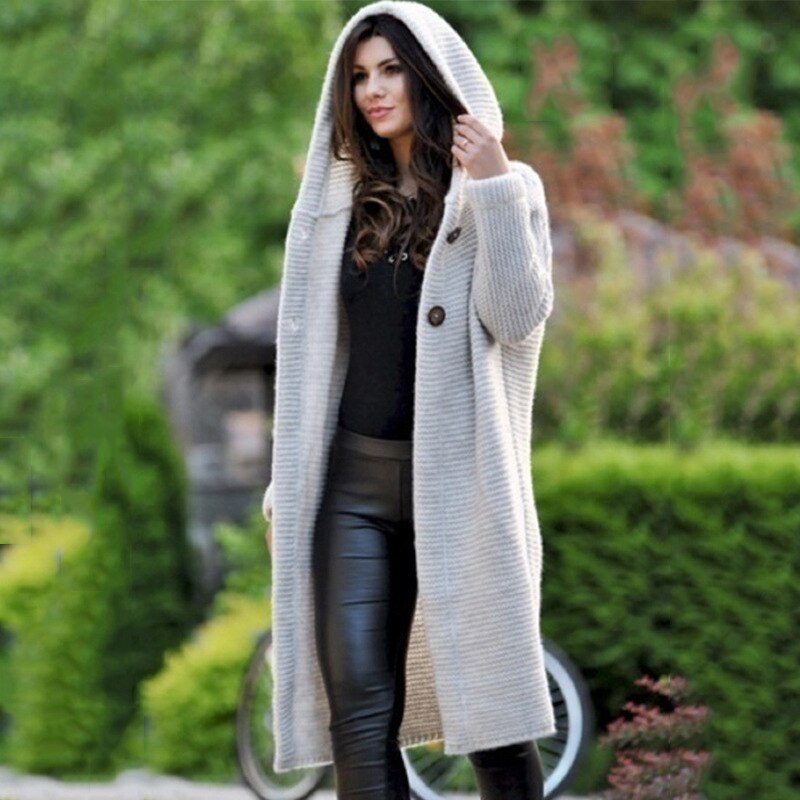 Cardigan Met Kapuze Katoen En Polyester Comfortabel