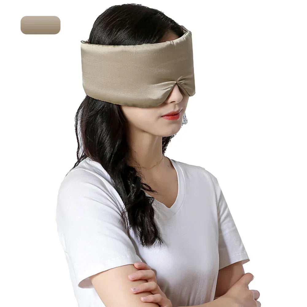 Diepe Slaap Dubbele Laag Zijde Slaapmasker