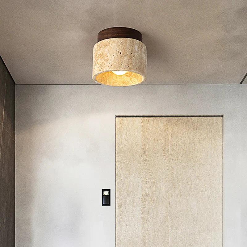 Freja - Marmer & Hout Plafondlamp