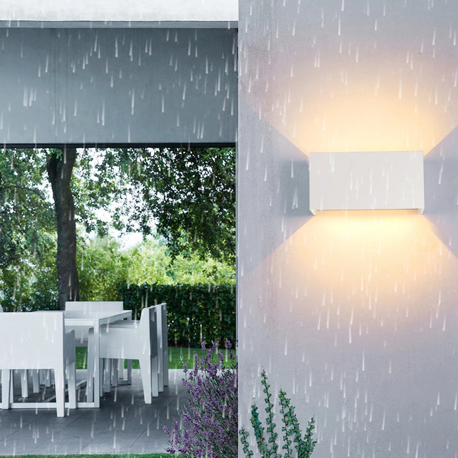Moderne Waterdichte Wandlamp Zwart voor Binnen en Buiten - LED Muurlamp met Instelbare Kleurtemperatuur 12W/24W-4