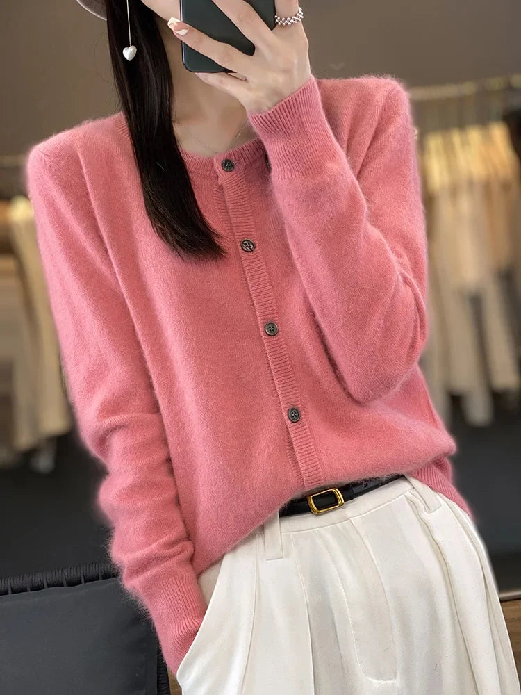 Celine: Trui/Cardigan Super Warm | Pure 100% Kasjmier Trui