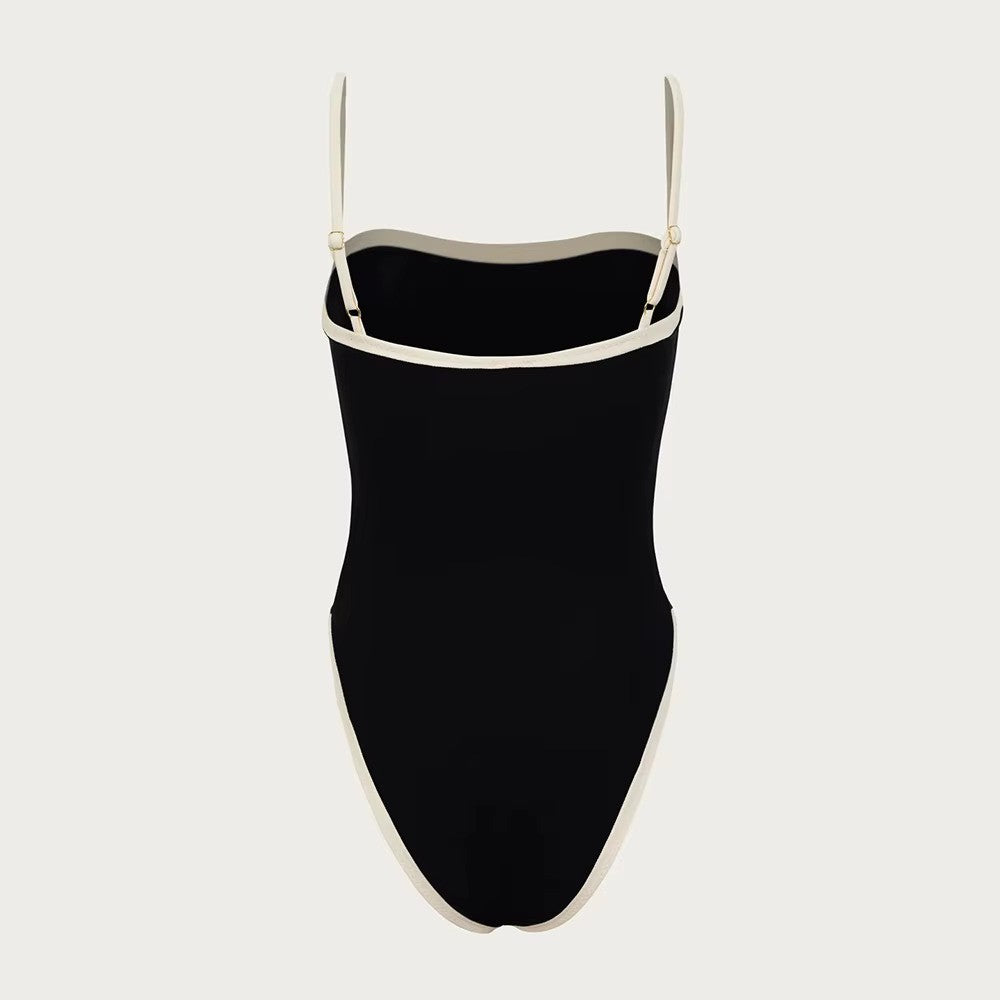 Bandeau Badpak Voor Dames Met Verstelbare Bandjes In Trendy Ontwerp Voor Strand En Zwembad