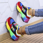 Mathilda Trainer | Casual orthopedische sneakers/schoenen in verschillende kleuren | Regenboogschoen