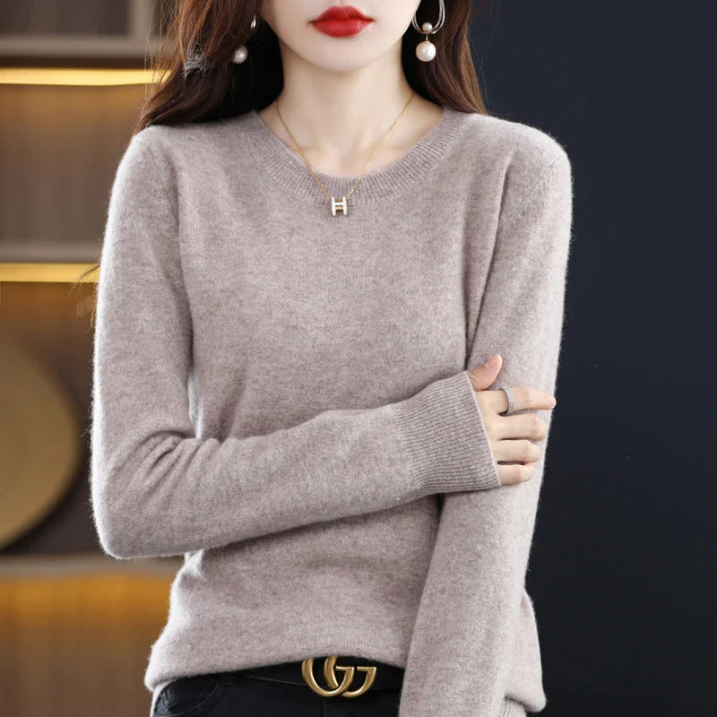 Maren: 100% pure wollen cashmere trui voor de winter en herfst