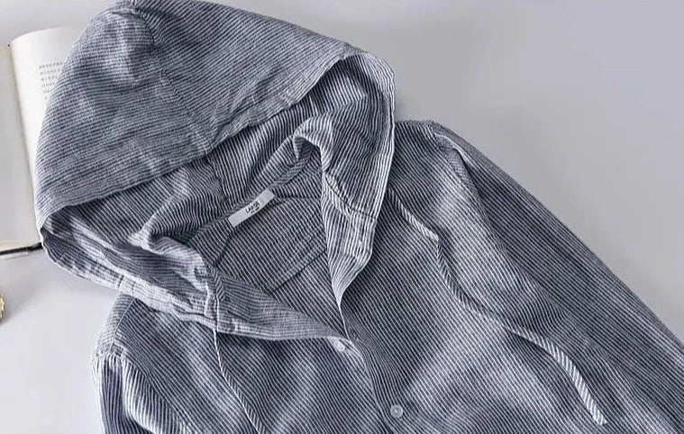 Linnen Shirt Gevoerd Lichtgewicht Ademend Casual Top