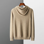Micheal: Hoodie Sweater - 100% Merino Wol uit Australië: Gebreide Sweatshirt voor Herfst Winter