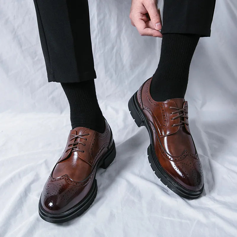 Heren Formele Schoenen Comfortabele Pasvorm Duurzaam Leer