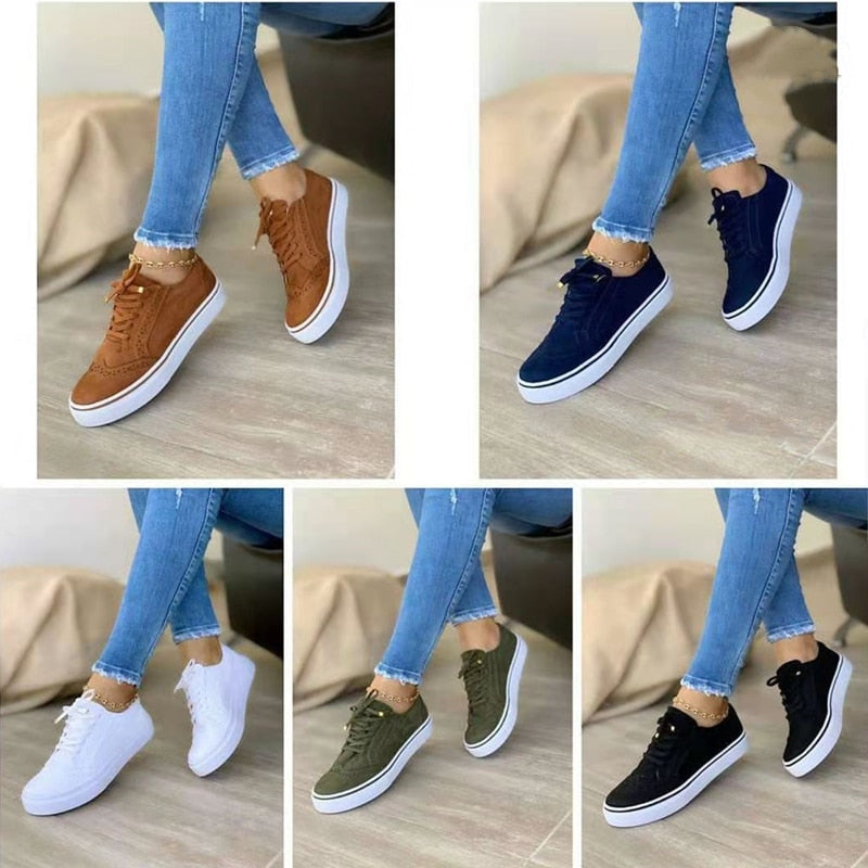 Ava - Orthopedische elegante zwarte sneakerschoenen