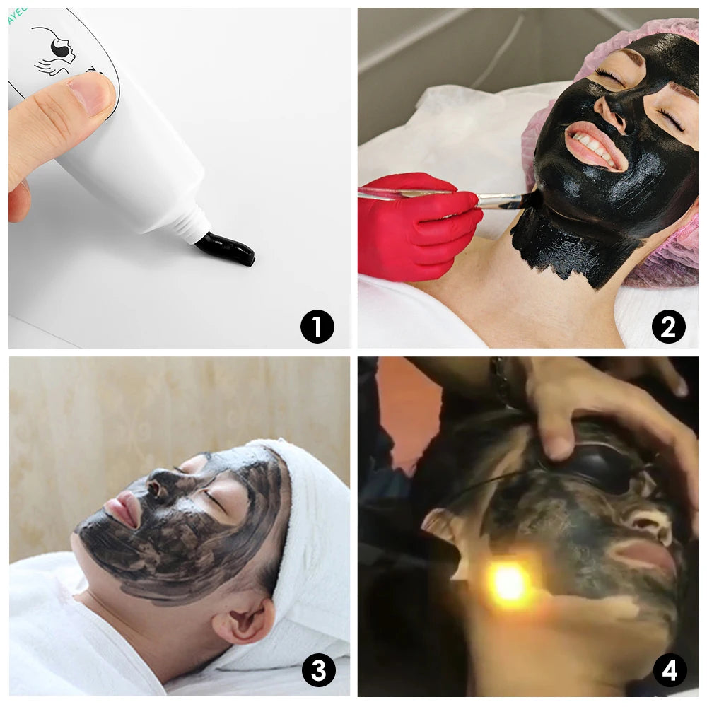 Zwart Gezichtsmasker voor Onzuivere Huid – Diep Reinigende Nano Koolstofgel 80g voor Huidregeneratie-5