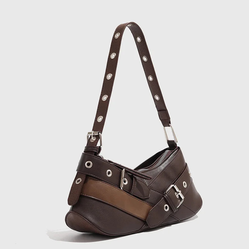 Kylie Buckle-Strap Schoudertas
